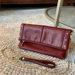 Sole Society Red Clutch